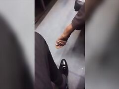 ALMOST FOOTSIE IN AFTER OFFICE TRAIN